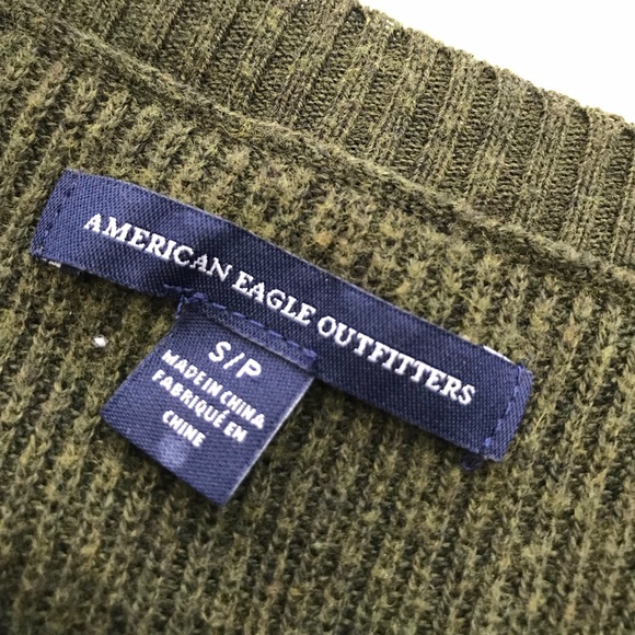 SALE 🎉 American Eagle Outfitters Olive Sweater - Picture 2 of 5